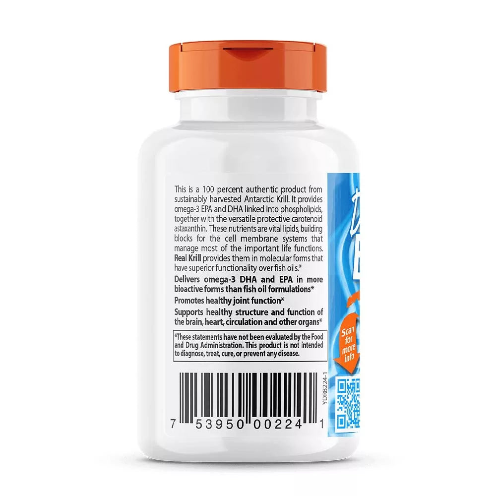 Doctor's Best Real Krill 350 mg (60 Softgels)