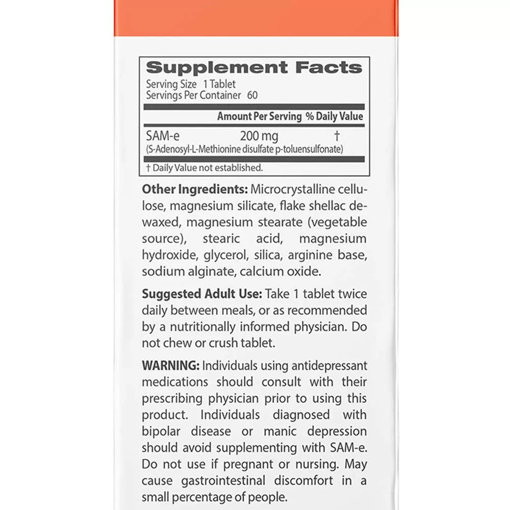 Doctor's Best SAM-E 200 mg (60 Tablets)