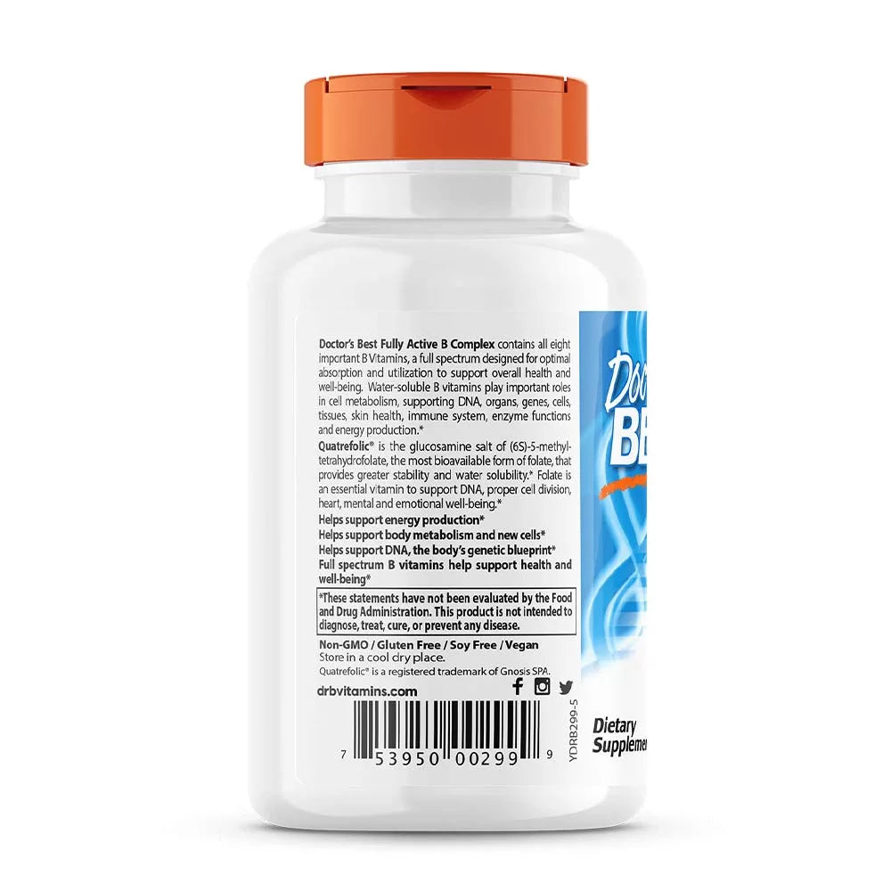 Doctor's Best Fully Active B Complex (30 Veggie Capsules)