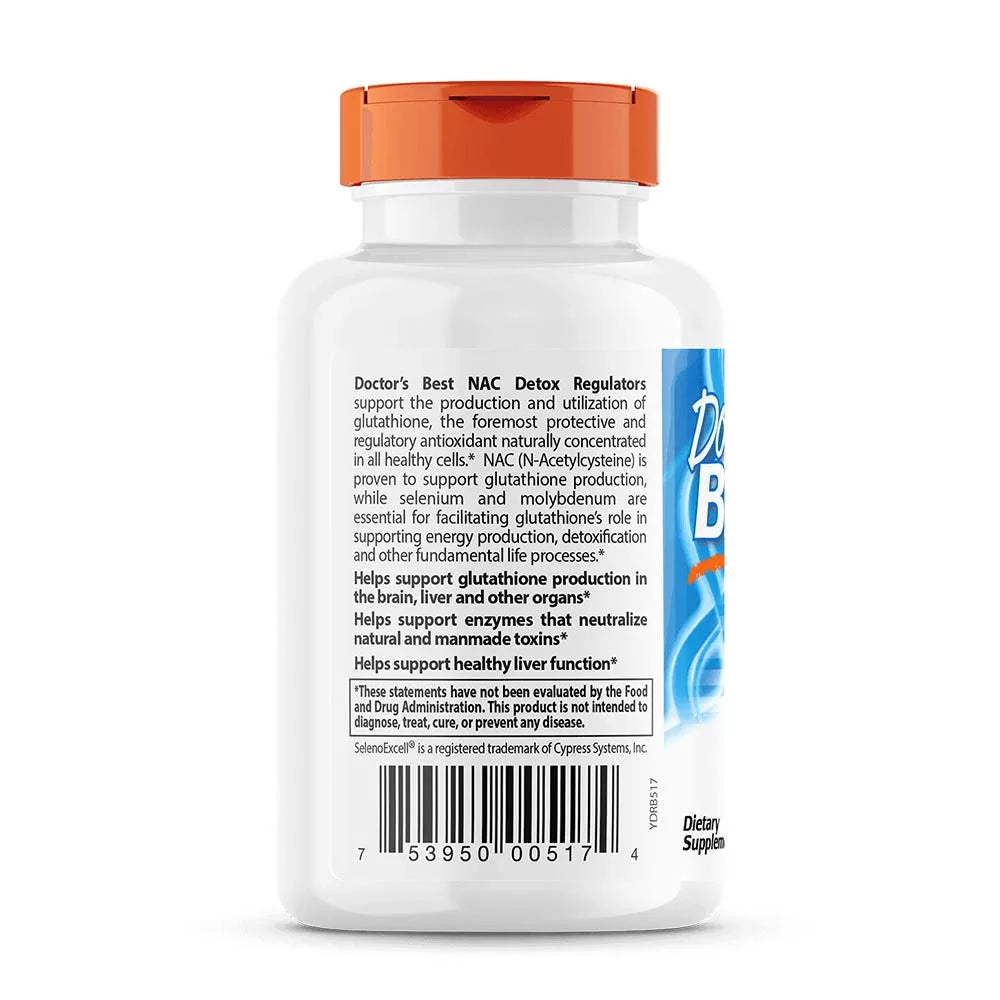 Doctor's Best NAC Detox Regulators (180 Veg Capsules)