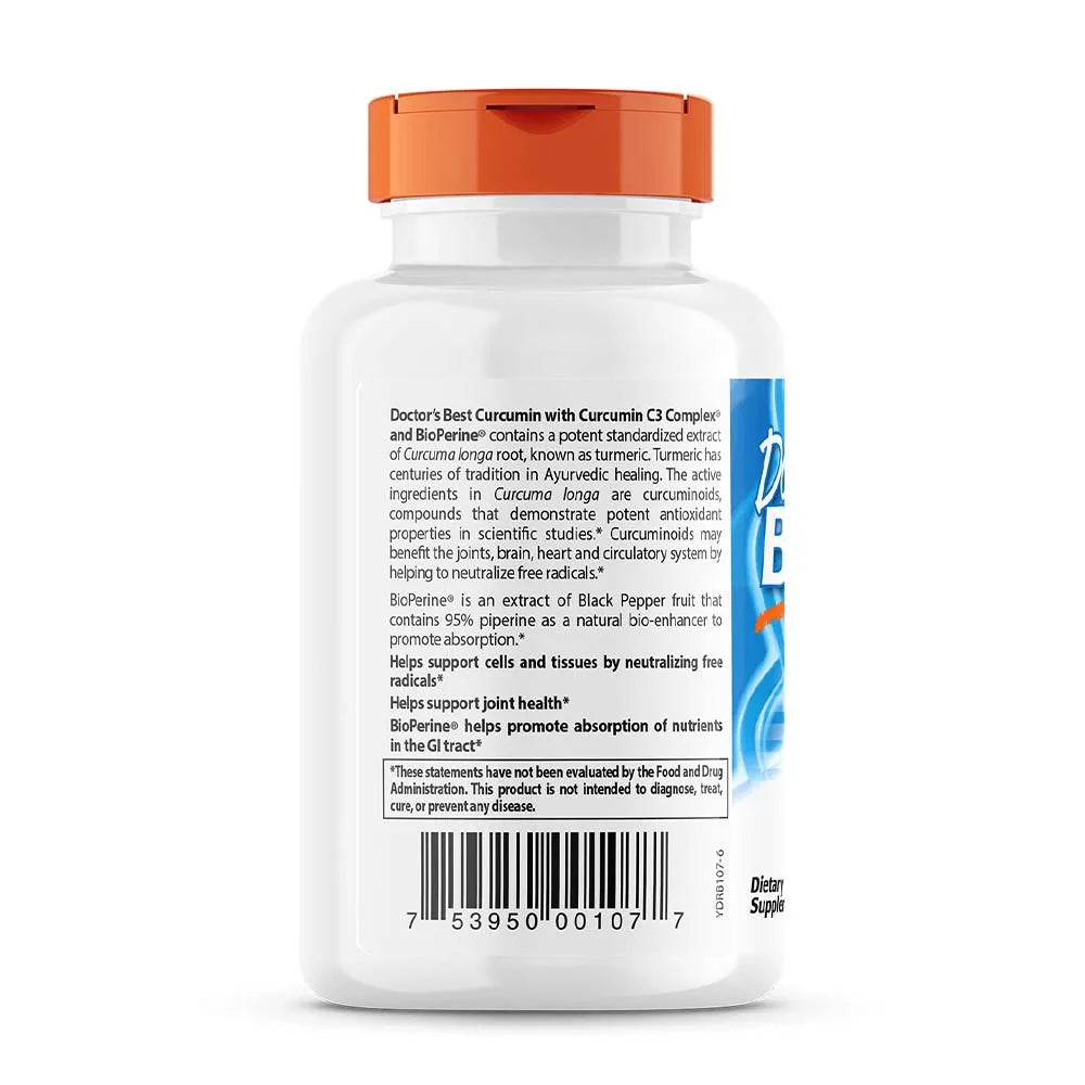 Doctor's Best Curcumin C3 Complex 500 mg (120 Capsules)
