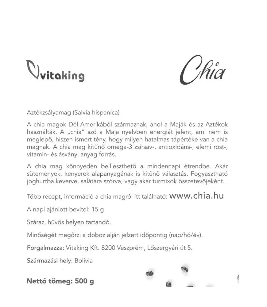 Vitaking Chia Seed (500 g)