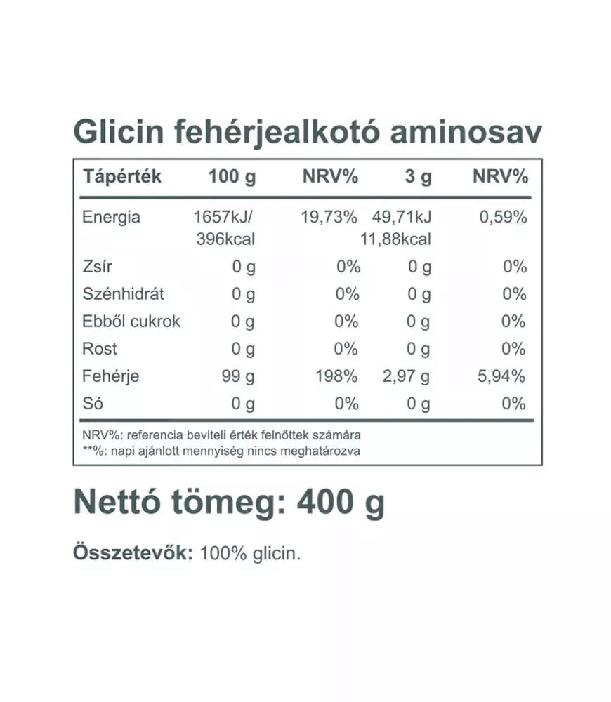 Vitaking Glycine 100% pure powder (400 g)