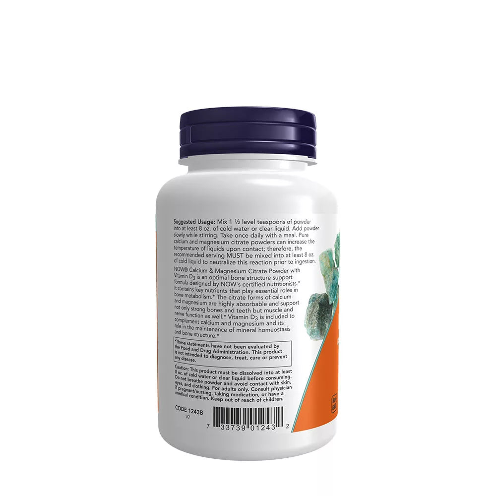 Now Foods Calcium & Magnesium Powder (227 g)