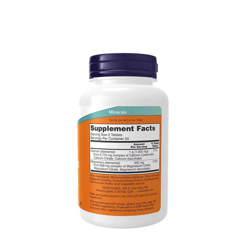 Now Foods Calcium & Magnesium (100 Tablets)