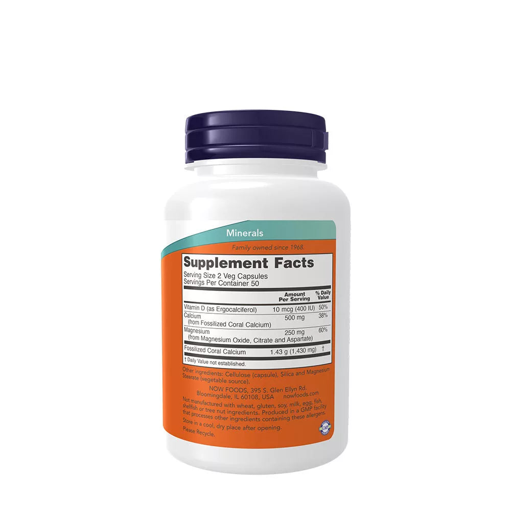 Now Foods Coral Calcium Plus (100 Veg Capsules)