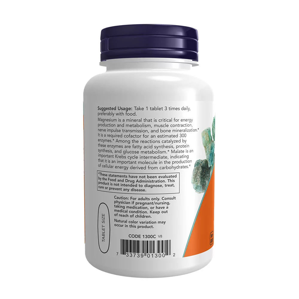 Now Foods Magnesium Malate 1000 mg (180 Tablets)