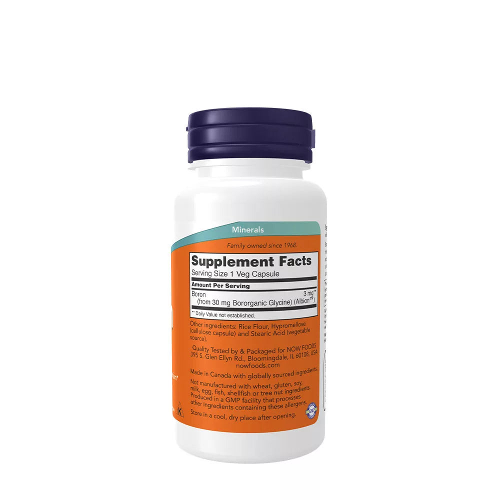 Now Foods Boron 3 mg (100 Capsules)
