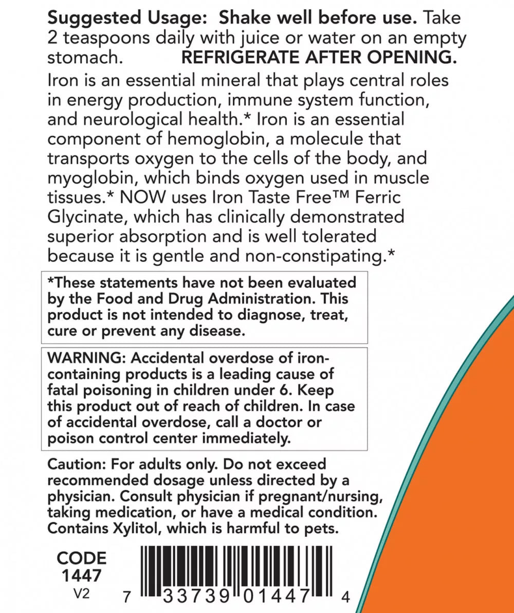 Now Foods Iron Liquid (236 ml)