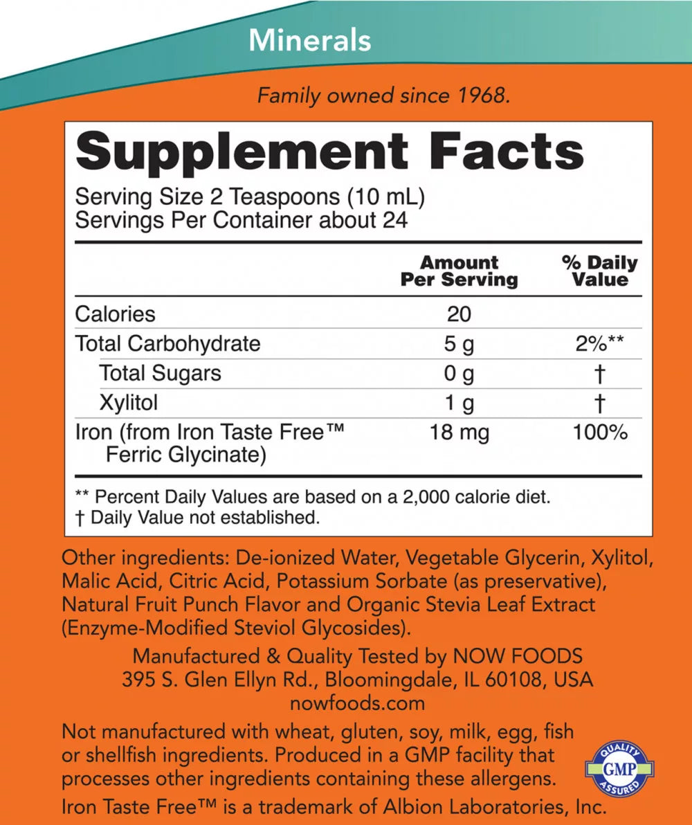 Now Foods Iron Liquid (236 ml)