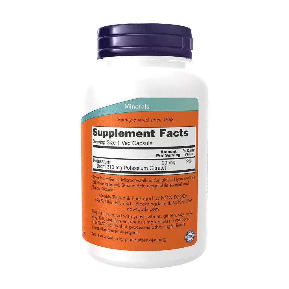Now Foods Potassium Citrate 99 mg (180 Capsules)