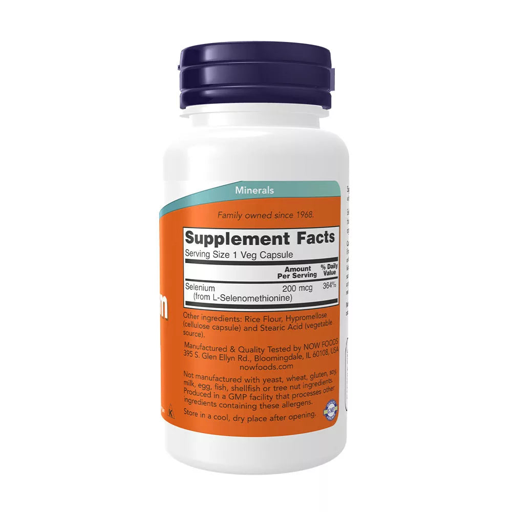 Now Foods Selenium 200 mcg (90 Veg Capsules)