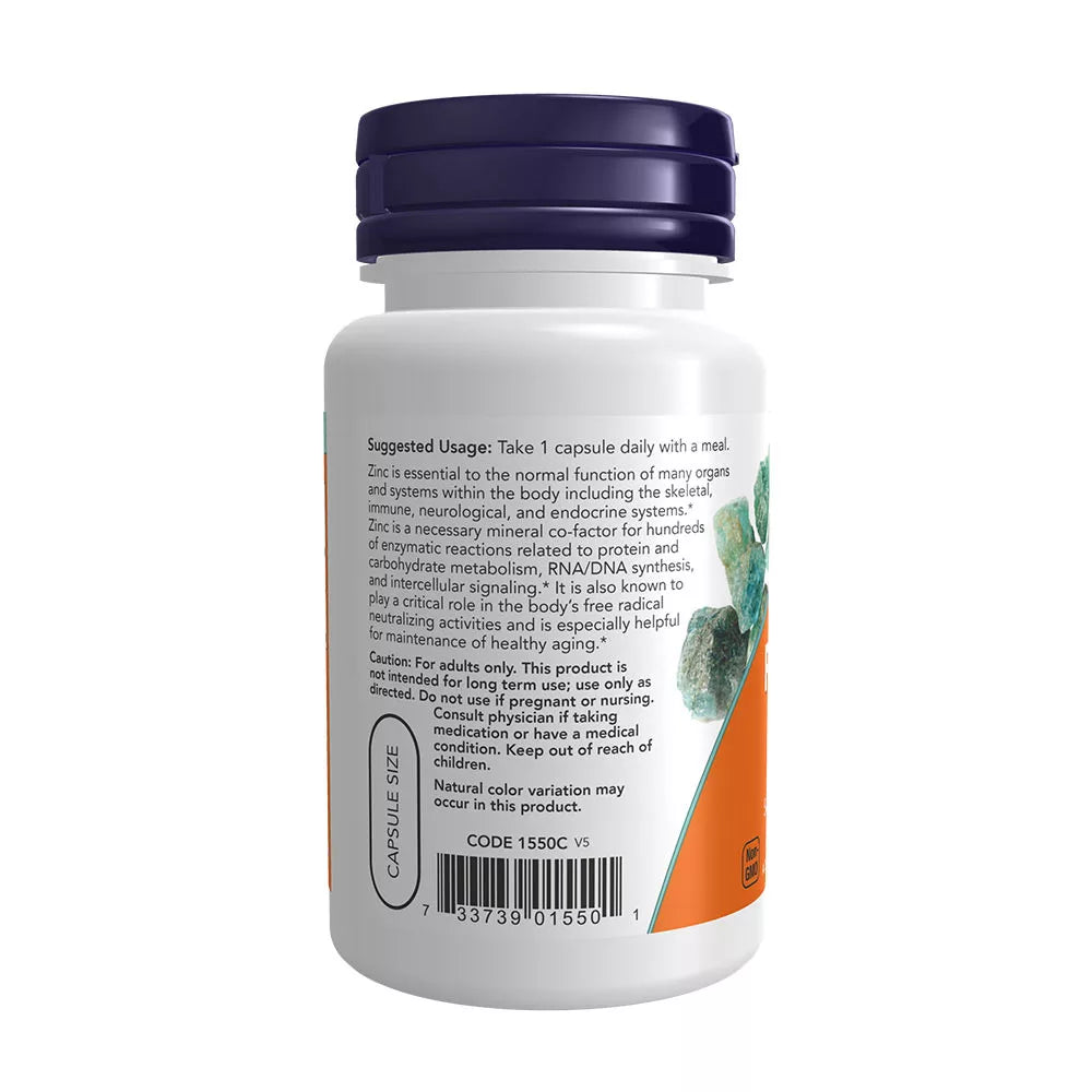 Now Foods Zinc Picolinate 50MG (60 Capsules)