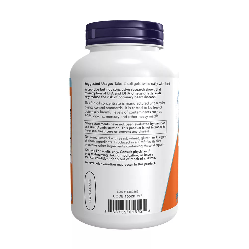 Now Foods Omega-3, Molecularly Distilled (200 Softgels)