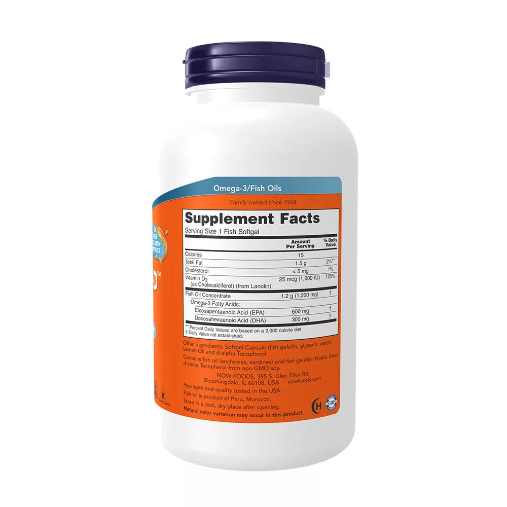 Now Foods Ultra Omega 3-D Softgels (180 Softgels)