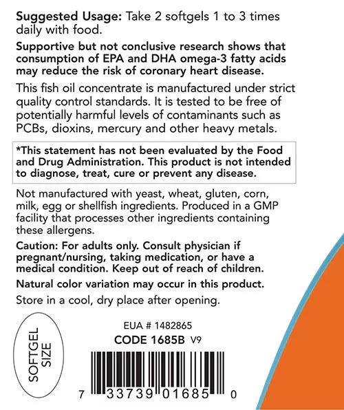 Now Foods Omega-3 Mini Gels (180 Softgels)