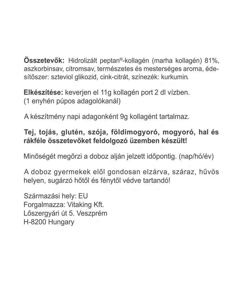 Vitaking Collagen Powder (330 g, Lemon)
