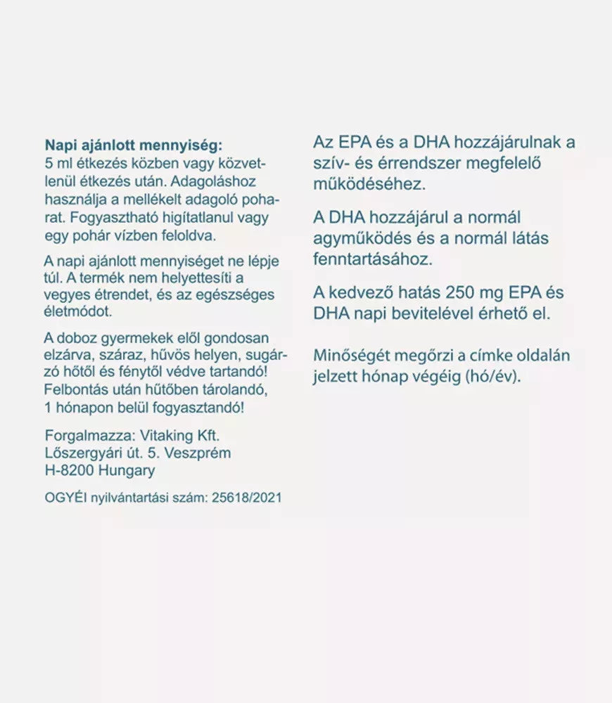 Vitaking Omega-3 liquid 2500 mg (150 ml)