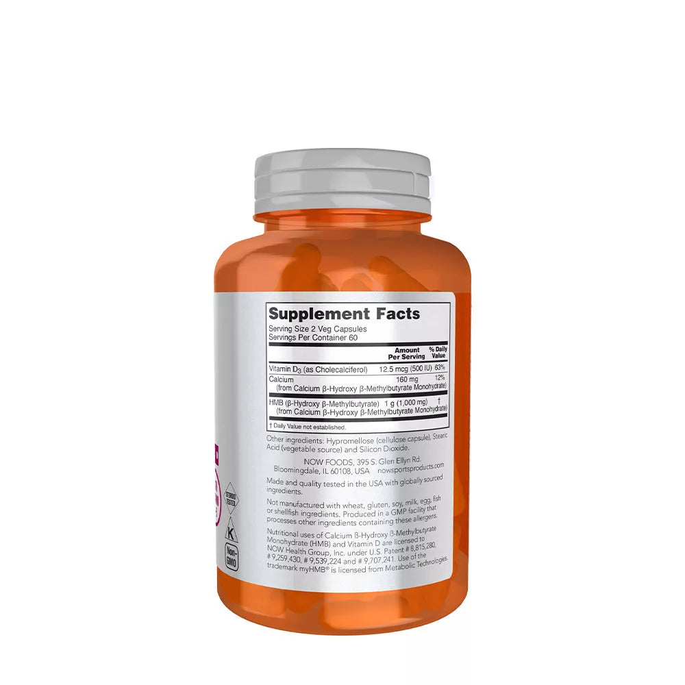 Now Foods HMB 500 mg (120 Veg Capsules)