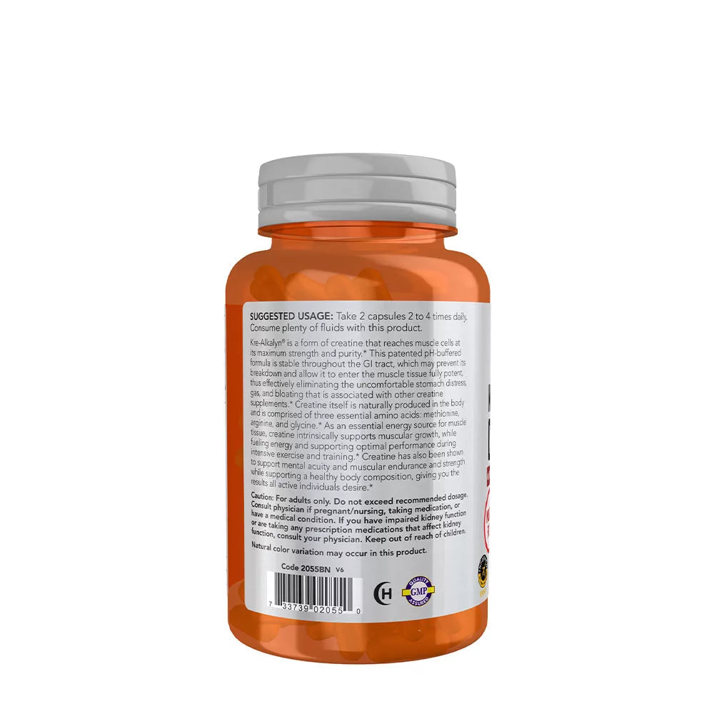 Now Foods Kre-Alkalyn® Creatine (120 Capsules)
