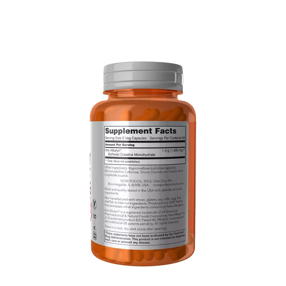 Now Foods Kre-Alkalyn® Creatine (120 Capsules)