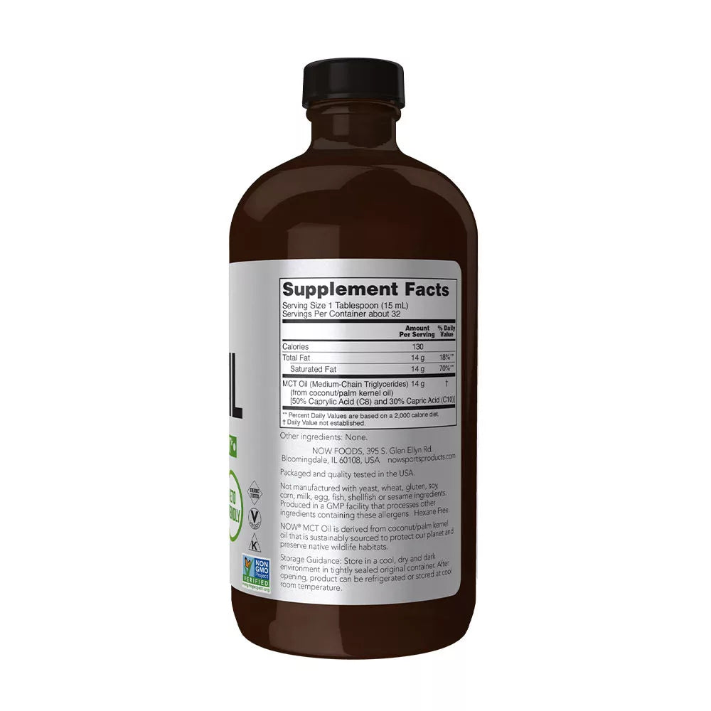 Now Foods MCT Oil (473 ml, Unflavored)