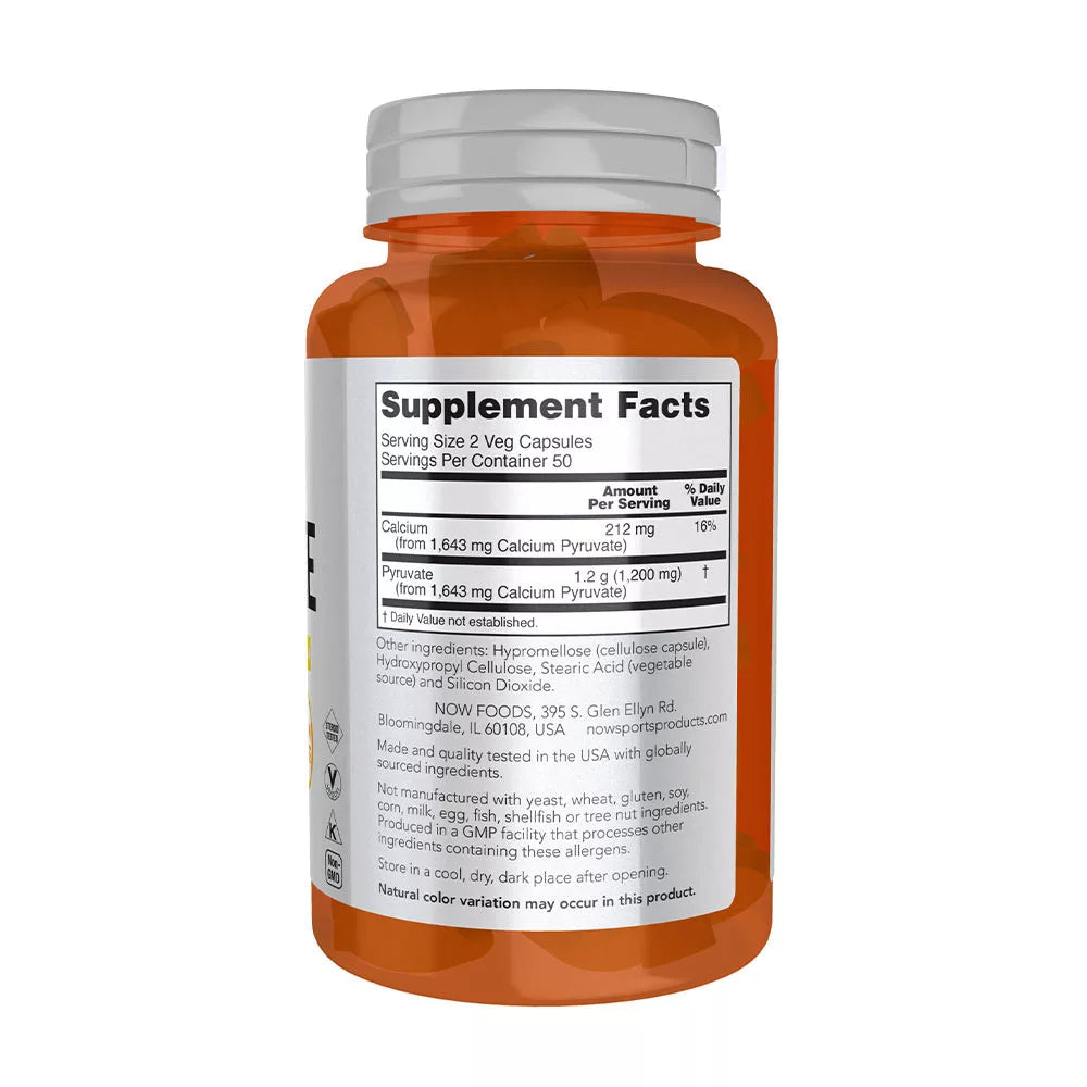 Now Foods Pyruvate (100 Veg Capsules)