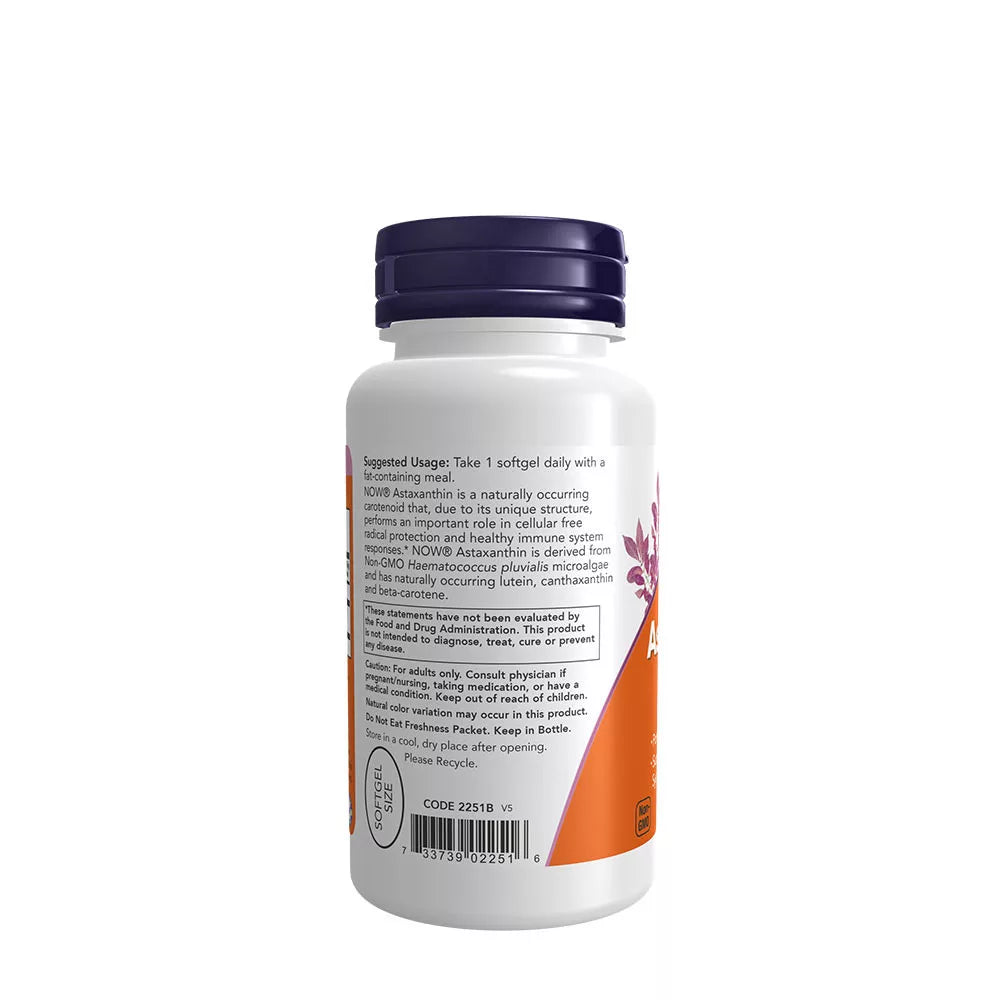 Now Foods Astaxanthin Extra Strength 10 mg (60 Softgels)