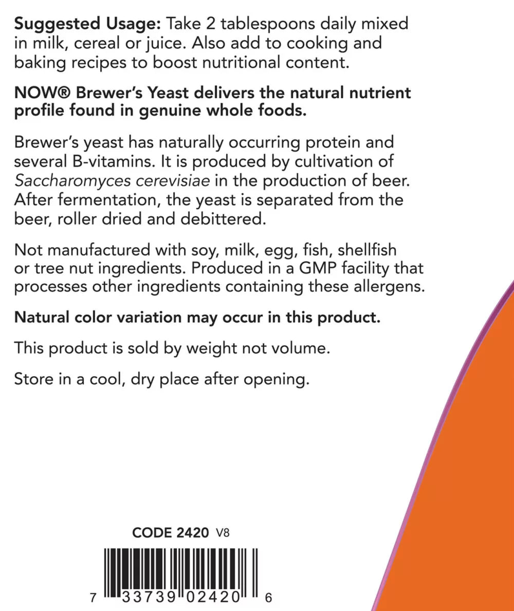 Now Foods Brewer's Yeast Powder (454 g)