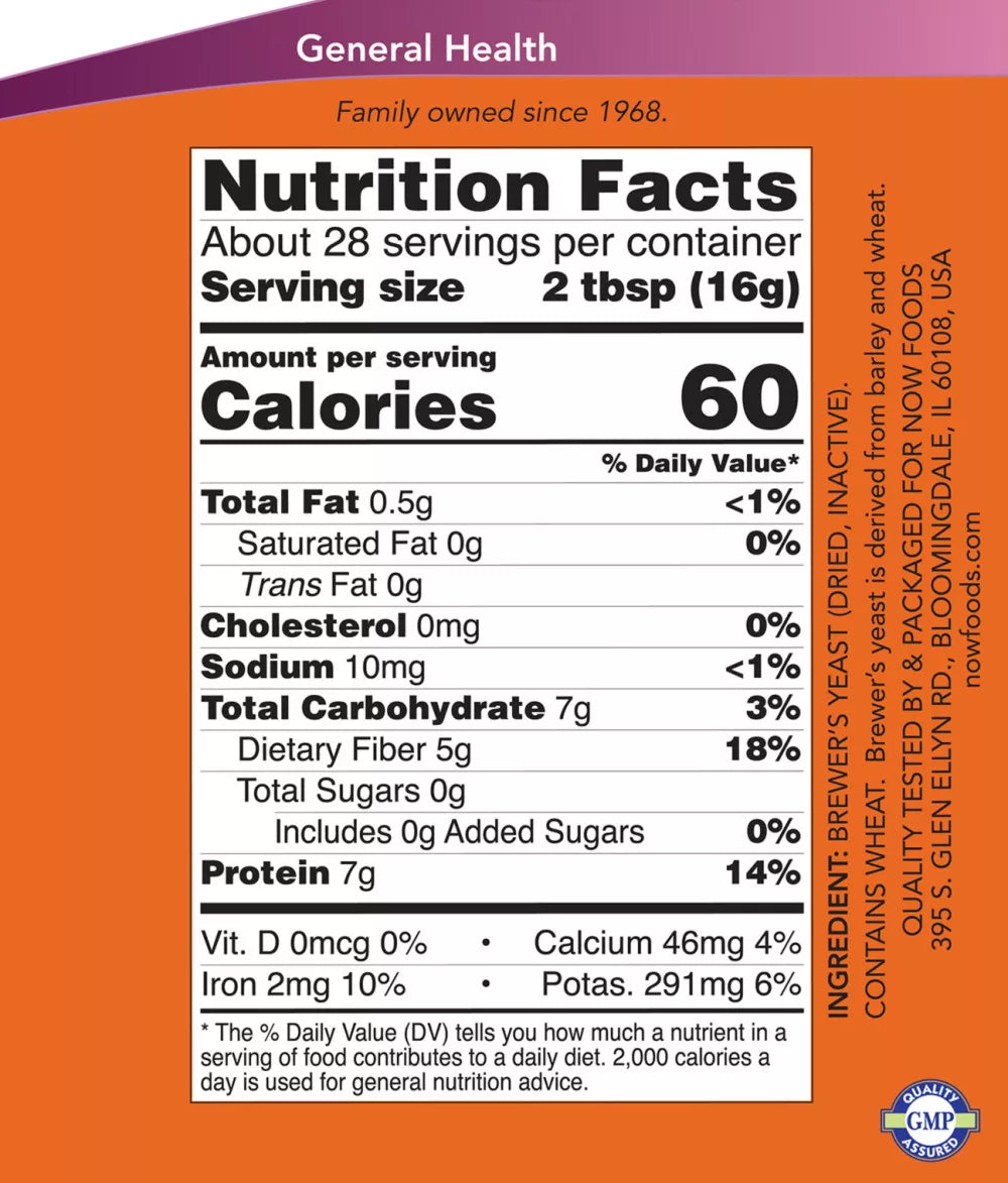 Now Foods Brewer's Yeast Powder (454 g)
