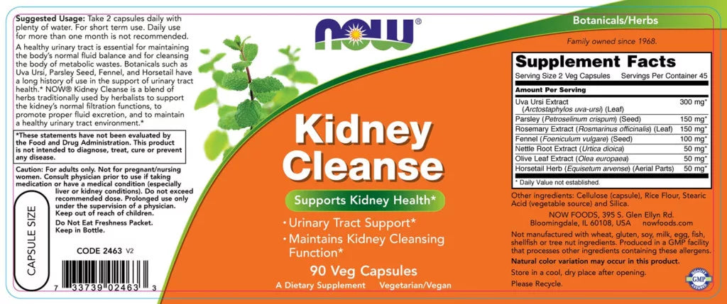 Now Foods Kidney Cleanse (90 Veg Capsules)
