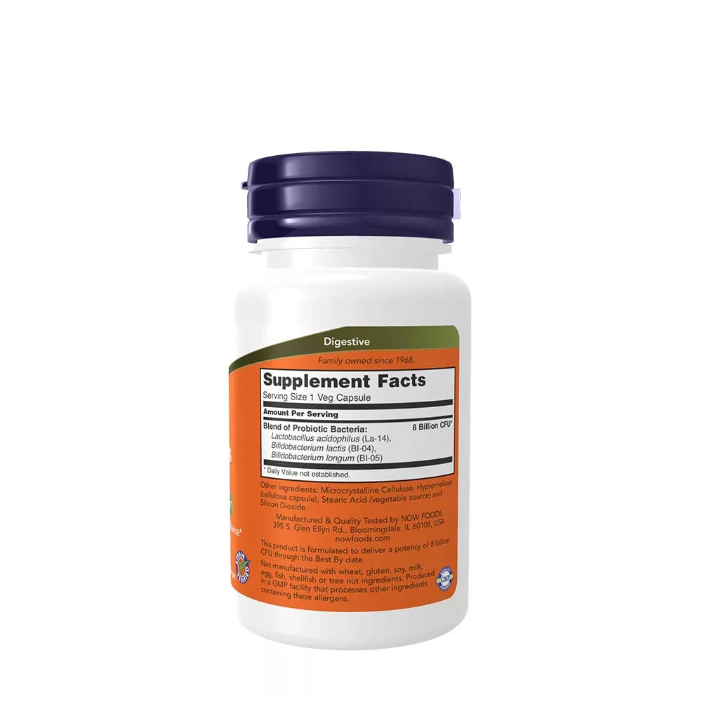 Now Foods 8 Billion Acidophilus & Bifidus (60 Veg Capsules)