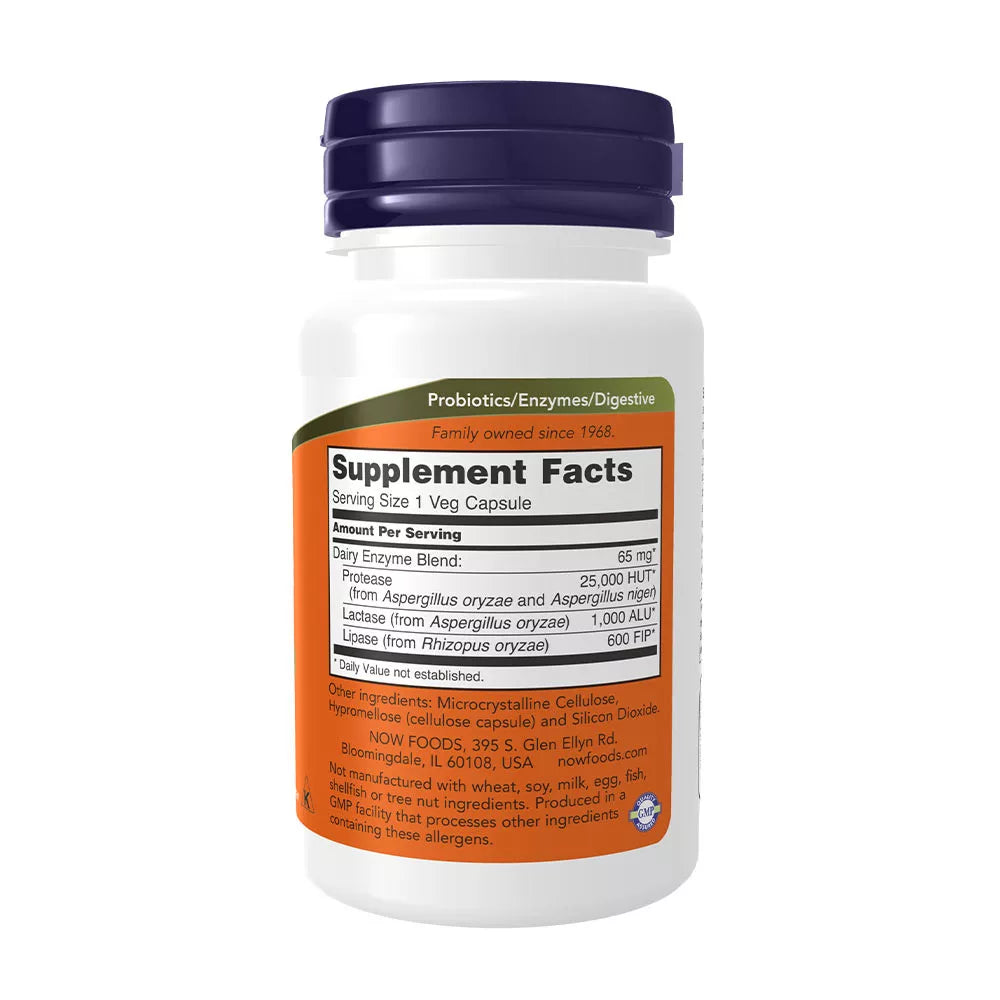 Now Foods Dairy Digest Complete (90 Veg Capsules)
