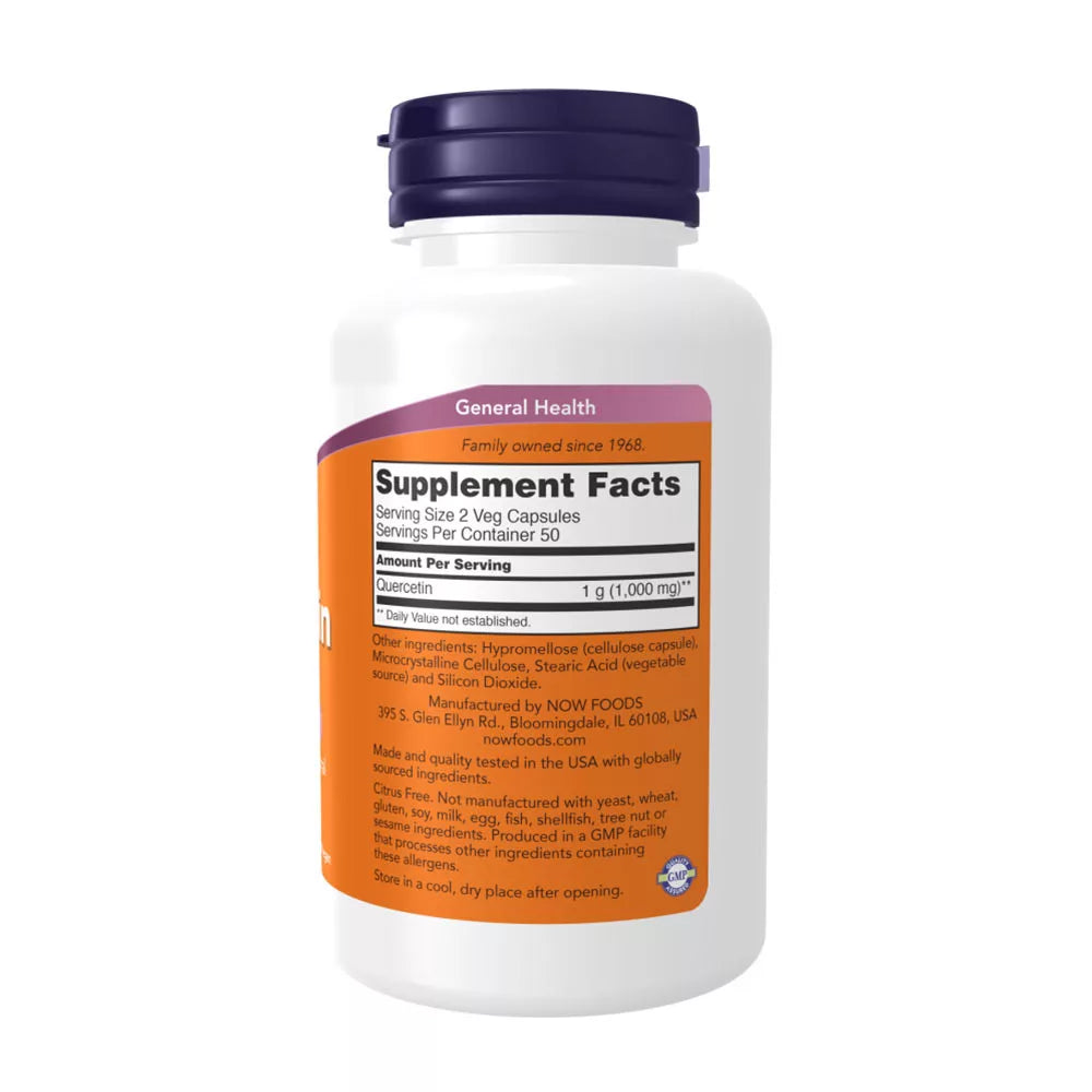 Now Foods Quercetin 500 mg (100 Veg Capsules)