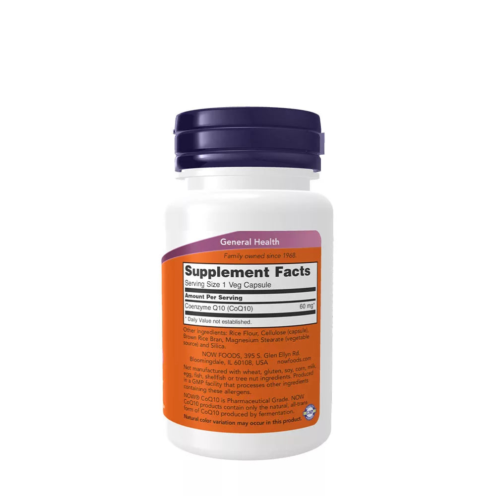 Now Foods CoQ10 60 mg (60 Veg Capsules)