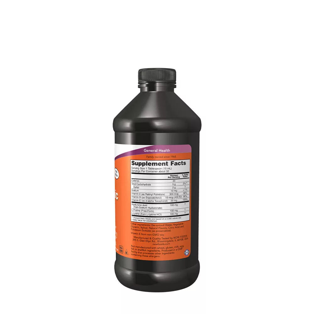 Now Foods Liquid Hyaluronic Acid 100 mg (473 ml, Berry)