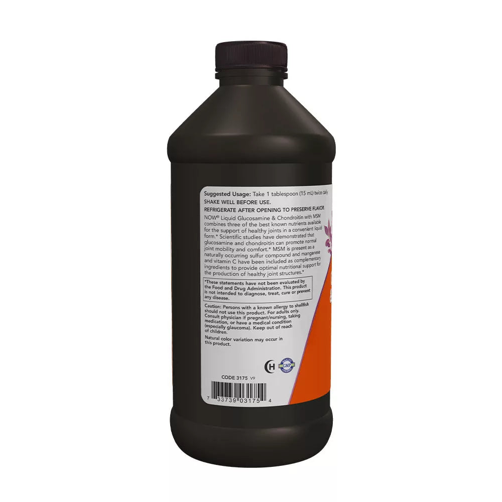 Now Foods Glucosamine & Chondroitin with MSM Liquid (473 ml)
