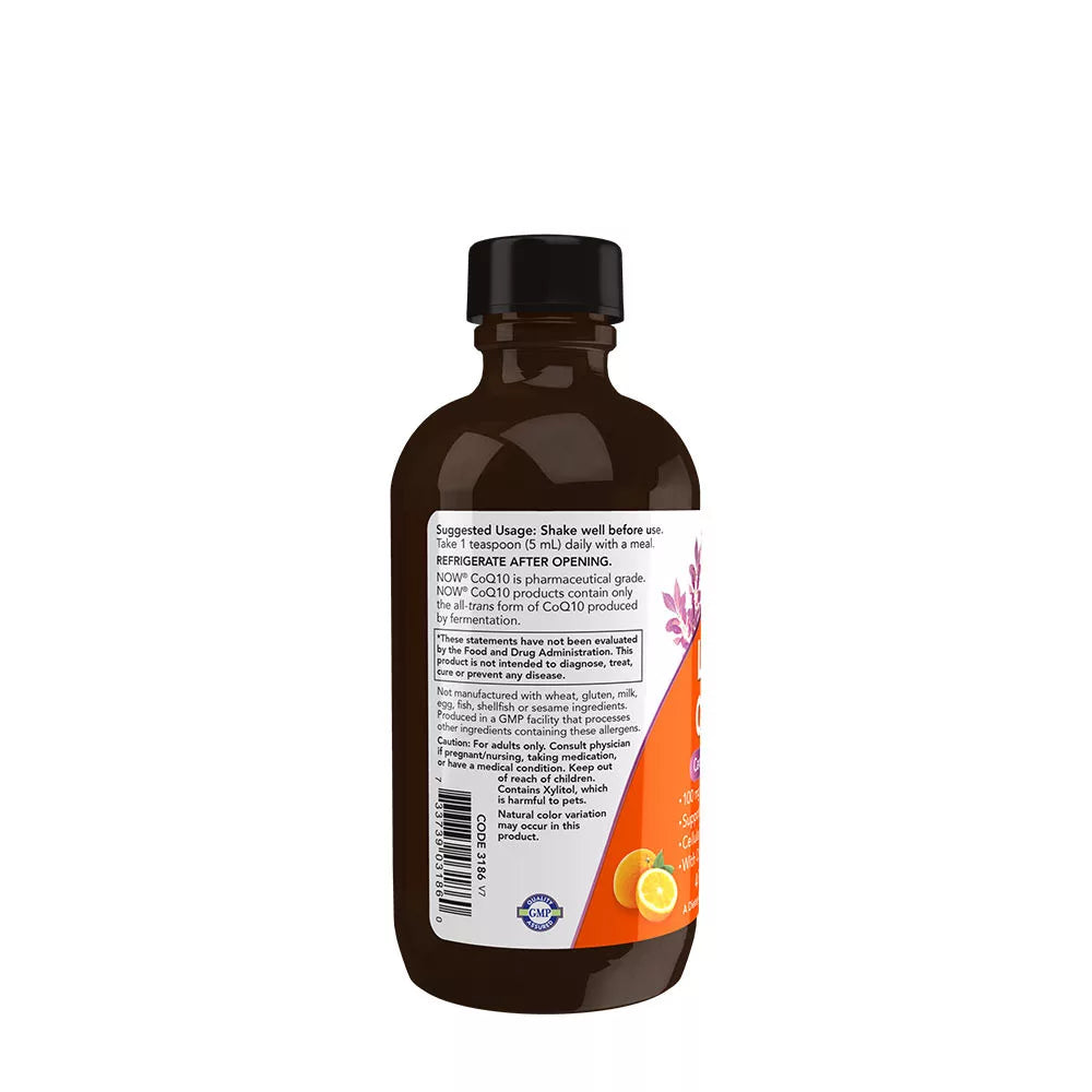 Now Foods Liquid CoQ10 Orange Flavor (118 ml)