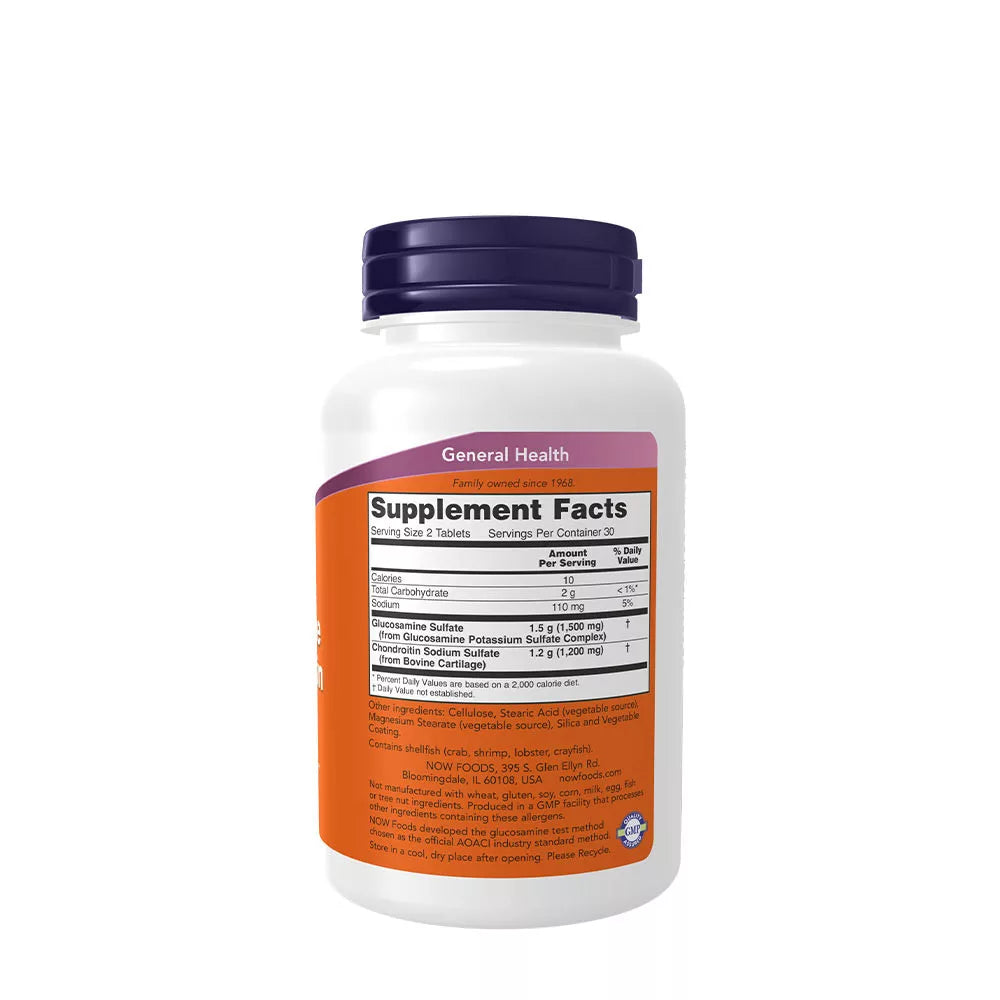 Now Foods Glucosamine & Chondroitin Extra Strength (60 Tablets)