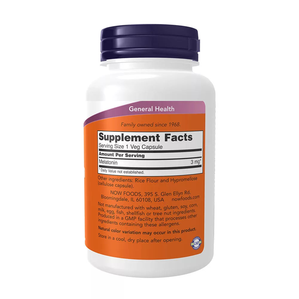 Now Foods Melatonin 3 mg (180 Capsules)