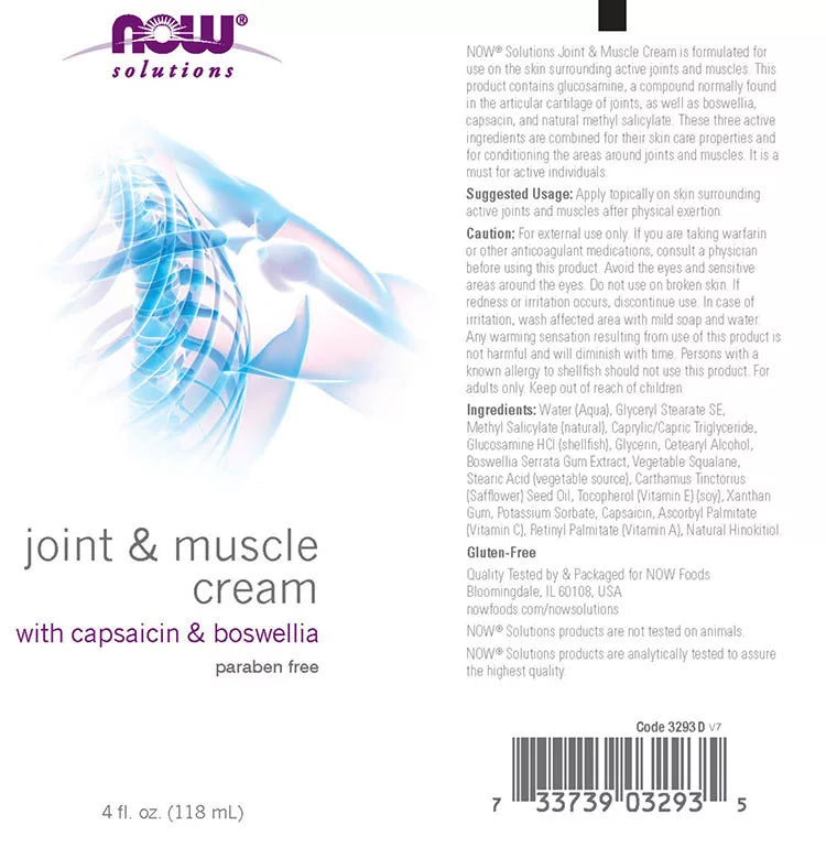 Now Foods Joint & Muscle Cream (118 ml)