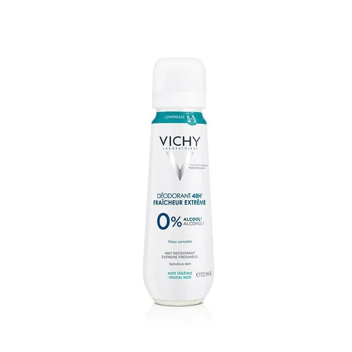 Vichy Deodorant 48H Freshness Extreme 0% Alcohol Sensitive Skin 100ml