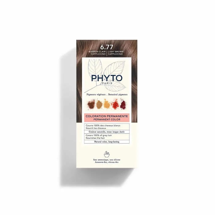 Phyto Hair Colour By Phytocolor 6.77 Light Brown Cappuccino 180g