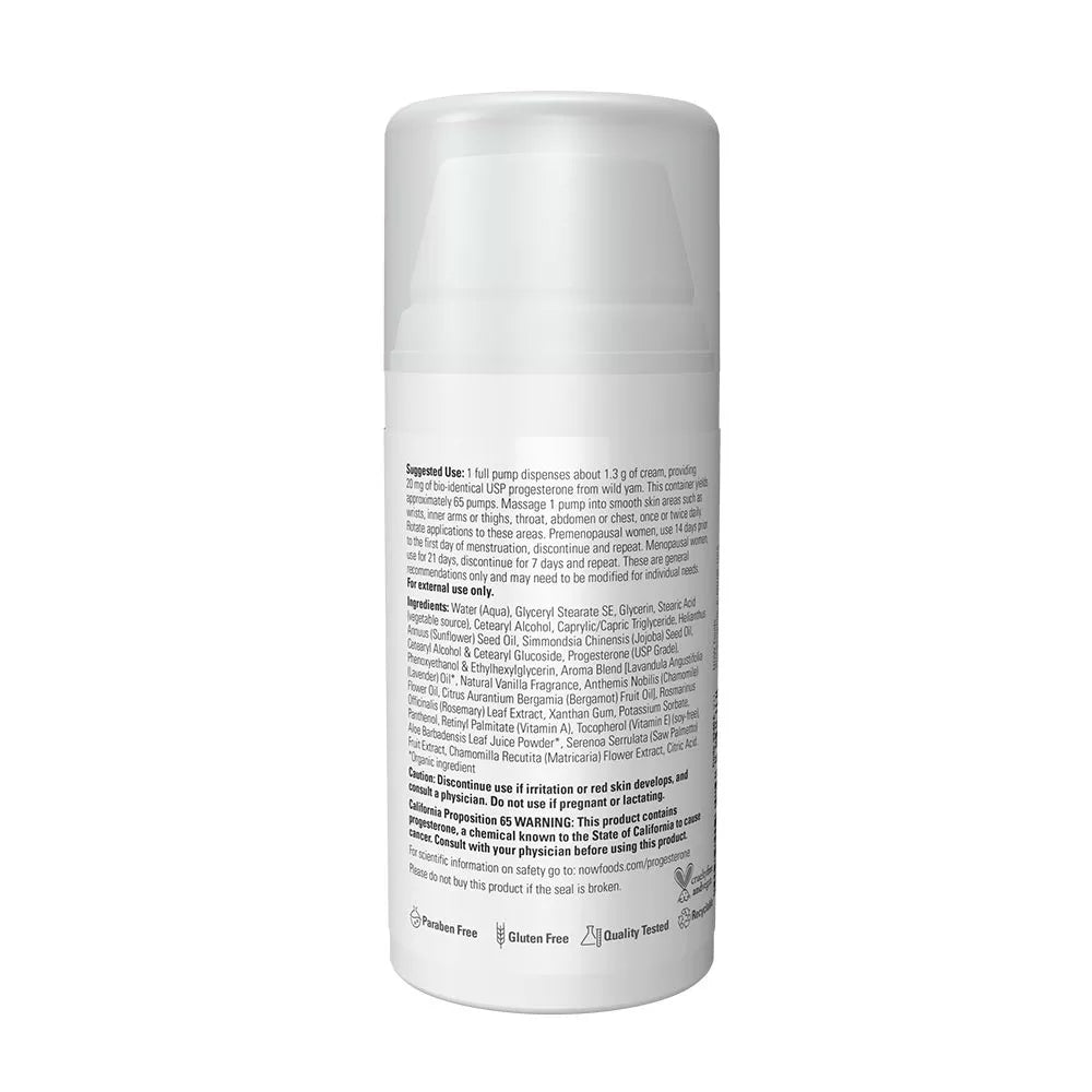 Now Foods Progesterone Cream (85 g)