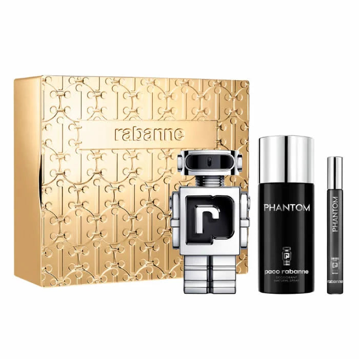 Rabanne Phantom Eau De Toilette Spray 100ml Set 3 Pieces