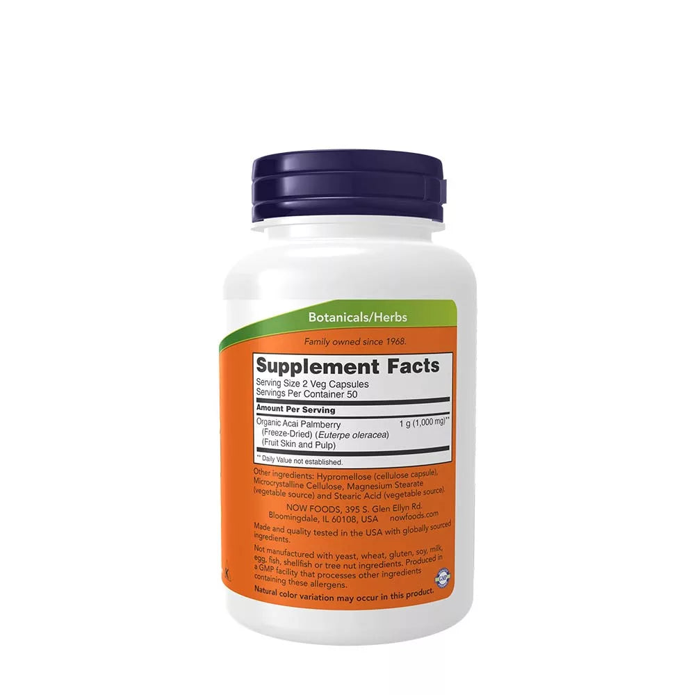 Now Foods Acai 500 mg (100 Veg Capsules)