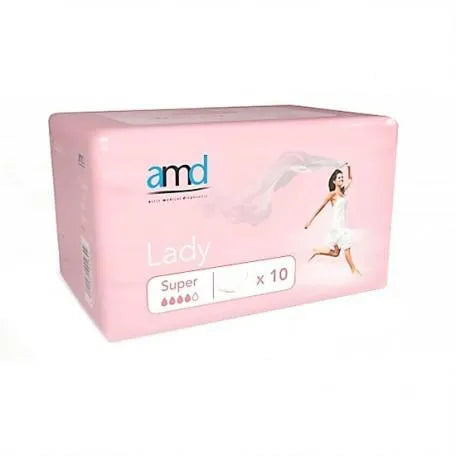 Amd Protector Absorbente Femenino Super 10 Unidades Active Medical