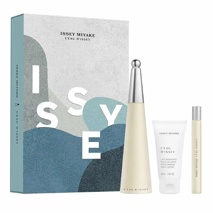 Issey Miyake L'Eau D'Issey Eau De Toilette Spray 100ml Set 3 Pieces