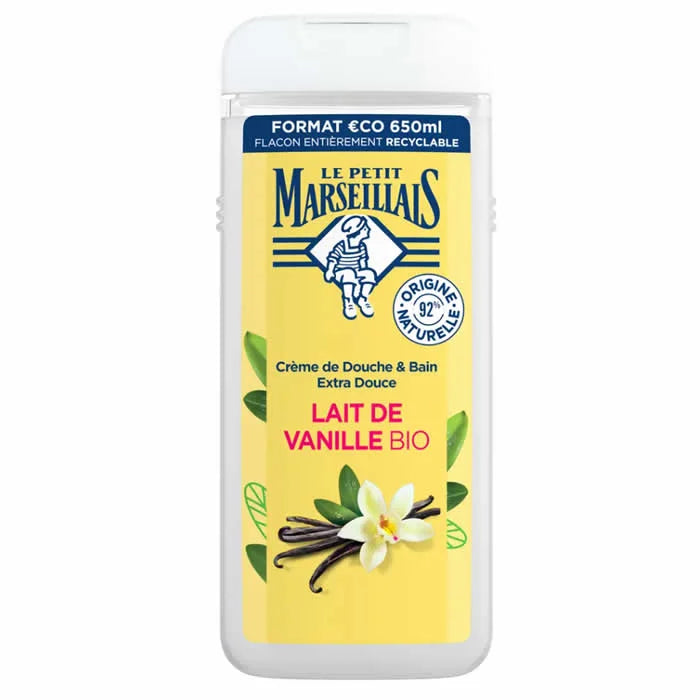 Le Petit Marseillais Lait De Vanille Bio Shower Gel 650ml