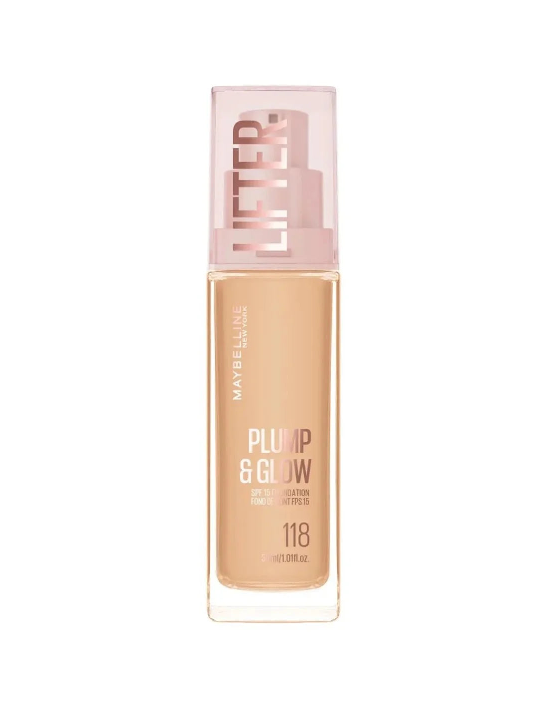 Maybelline Lifter Plump y Glow Base 118 30ml